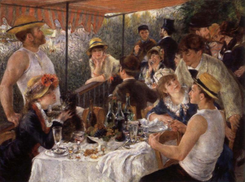 Pierre Renoir The Luncheon of the Boating Party oil painting image